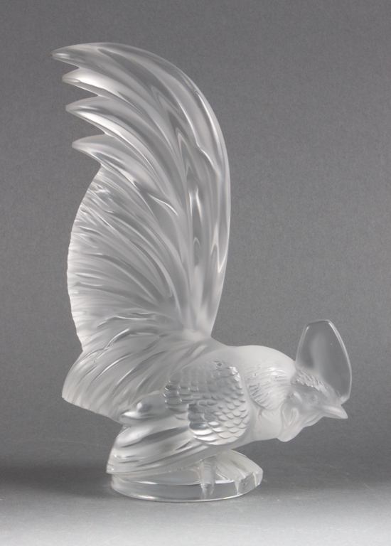 Lalique partially frosted glass 136e5f