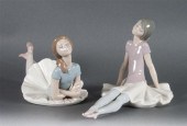 Two Lladro porcelain ballerina figures