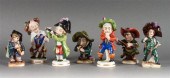Seven assorted German porcelain figures