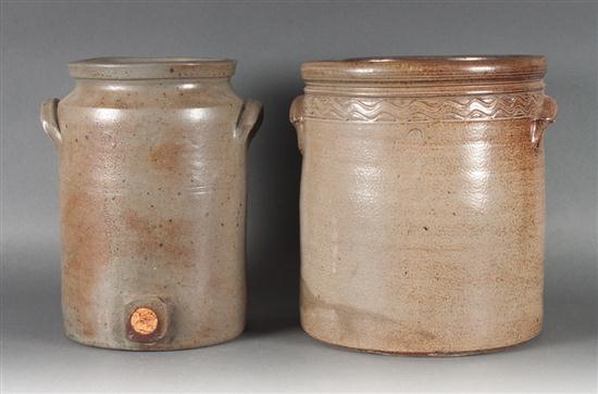 Two American salt glazed stoneware 139a0c