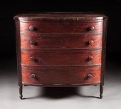 Late Federal carved mahogany chest 139aa8