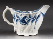 Worcester blue and white porcelain cream