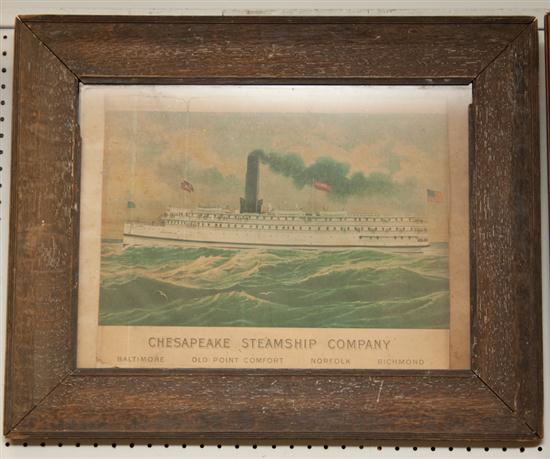 ''Chesapeake Steamship Company '' color advertisement