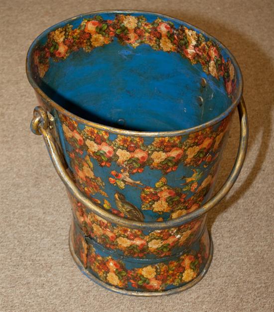 Victorian painted and decoupage decorated