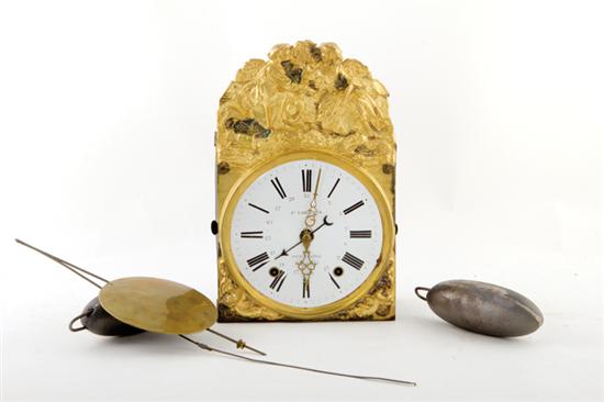 French Morbier wall clock by Jh  13a643