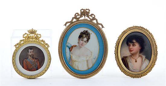 Collection of portrait miniatures 13a670