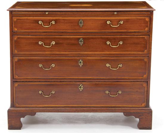 George III inlaid mahogany chest 13a678