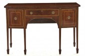 George III inlaid mahogany bowfront 13a6a3