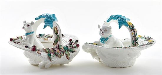 Pair English porcelain whimsical 13a8e9