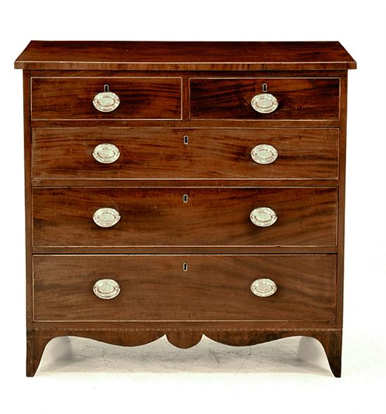 Federal inlaid mahogany chest of drawers