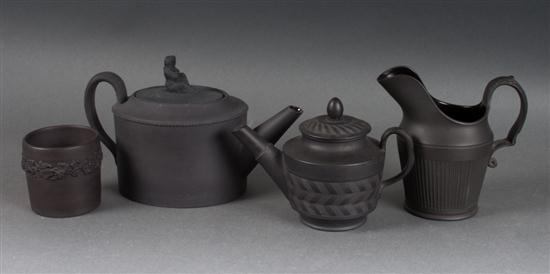 Wedgwood black basalt miniature teapot similar