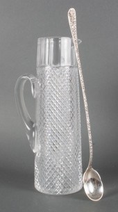 Anglo Irish cut glass pitcher and 13ab64