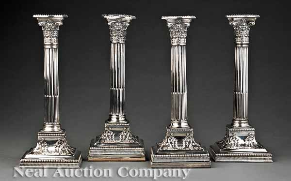 A Set of Four Antique Silverplate 13ae27