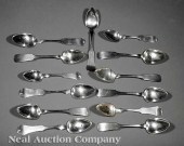A Group of American Coin Silver Tablespoons