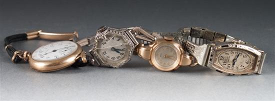 Group of lady s gold bracelet watches 138ddc