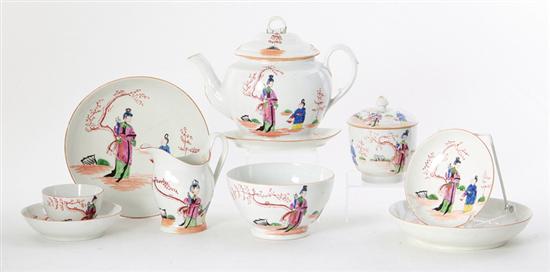 English porcelain tea service probably Chamberlains