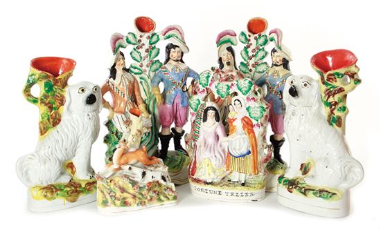 Staffordshire figures and vases 139033