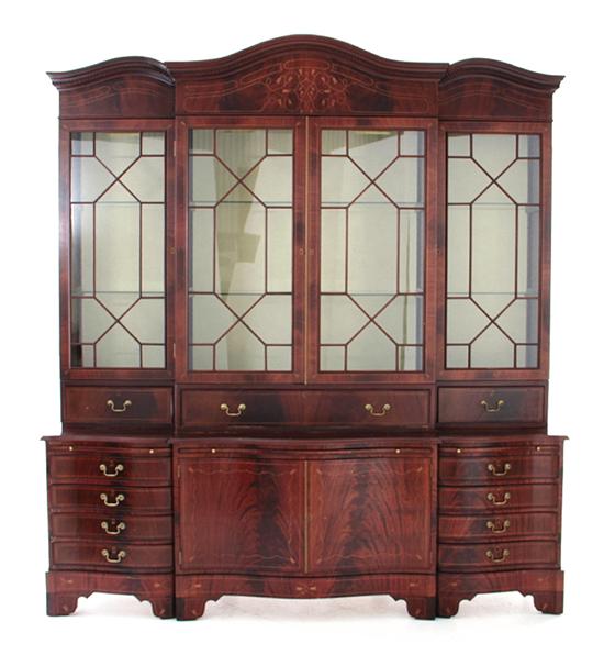 Chippendale style inlaid mahogany 1394ba
