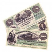 Collection 1861 Confederate currency 13956a