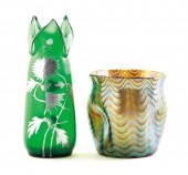 Art Glass vases including Loetz 139576