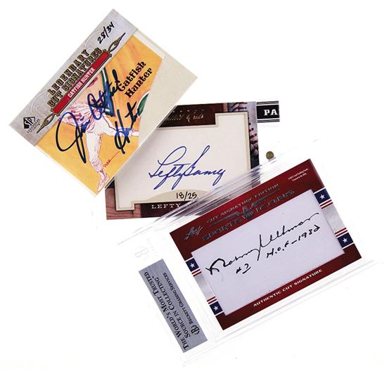 Collection Sports autographs including 13958b