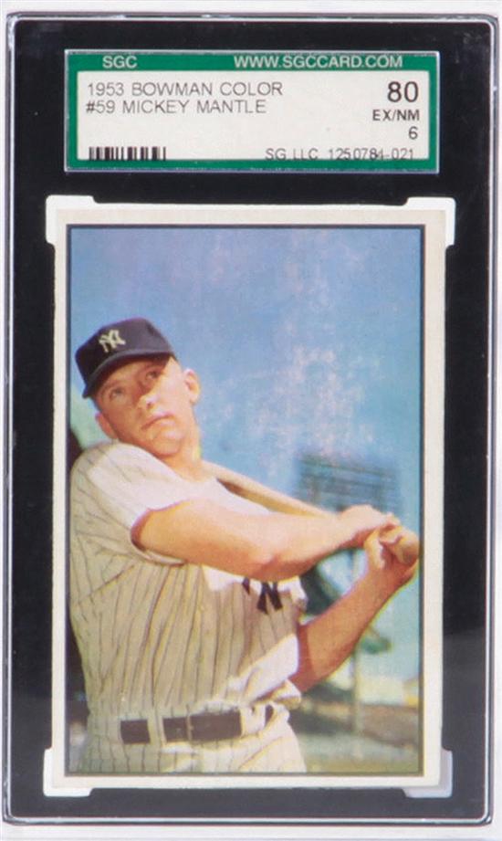 Bowman 1953 Mickey Mantle 59 baseball 139587