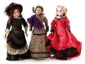 Collection of antique dolls circa 1900