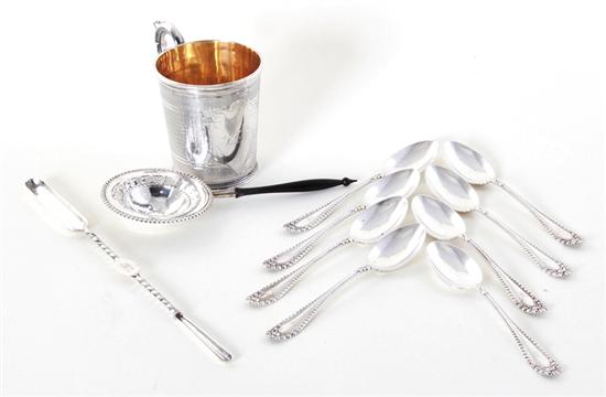 Collection of American coin and silver flatware