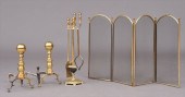 PAIR OF FEDERAL BRASS ANDIRONS Each