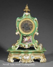 A Paris Porcelain Mantel Clock c. 1850