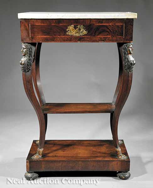 An Empire Carved Mahogany Inlaid 13af90