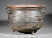 A Rare Savannah Cast Iron Cauldron mid-19th