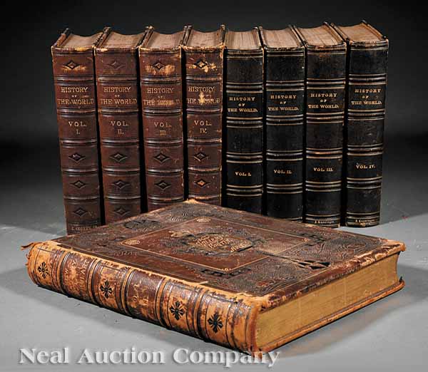 [Leather Bindings] two sets of 4 volumes