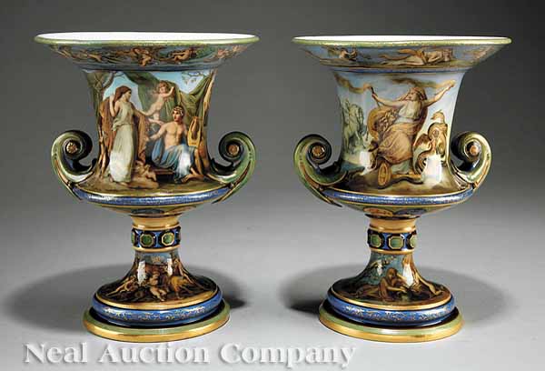 A Pair of Meissen Porcelain Polychrome 13b320