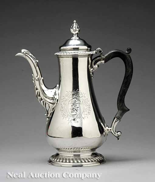 A George III Crested Sterling Silver