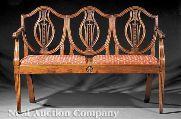 An Antique French Provincial Triple Back 13b359