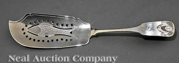 An American Coin Silver Fish Slice 13b3fc