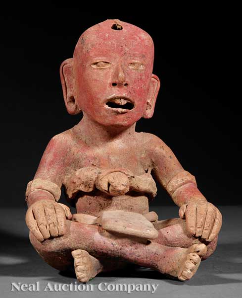 A Pre Columbian Pottery Male Figure 13e5e2