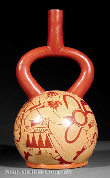 A Pre Columbian Stirrup Spout Pottery 13e5e3