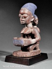 An African Carved Wood Figural 13e5eb