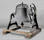 An Antique American Iron Bell late 19th/early