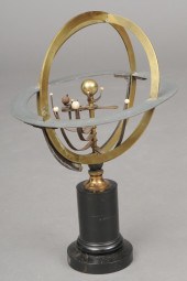 FRENCH BRASS AND METAL ARMILLARY 13f679