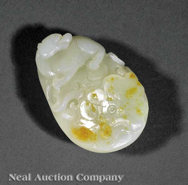 A Chinese White and Russet Jade 13fb9d