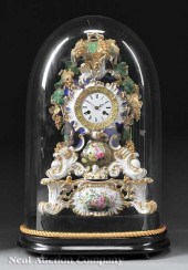 A Paris Porcelain Mantel Clock 					c.