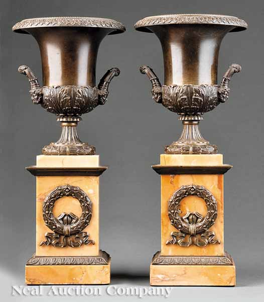 A Pair of French Patinated Bronze 13d626