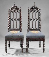 A Pair of American Gothic Carved 13e5b5