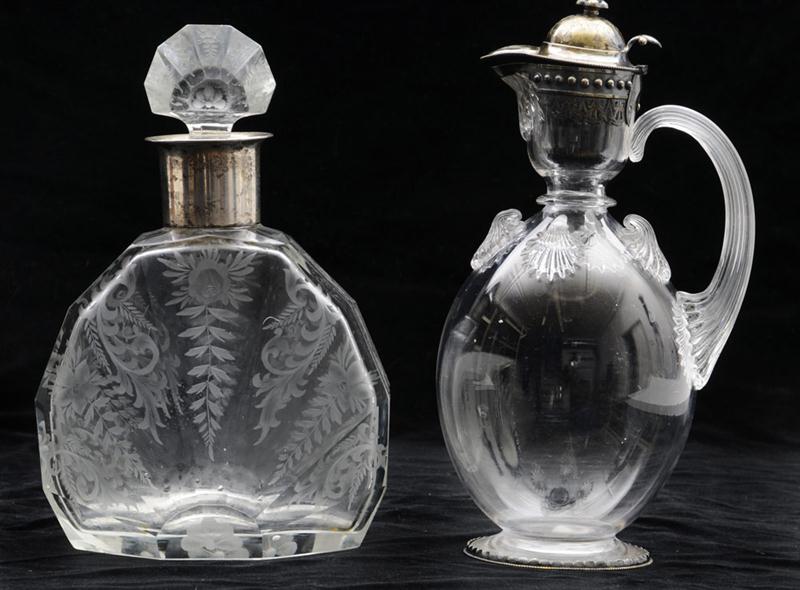 VICTORIAN SILVER MOUNTED GLASS 141179