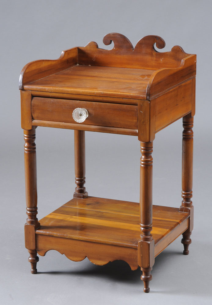 FEDERAL CHERRY WASH STAND The galleried 1411c9