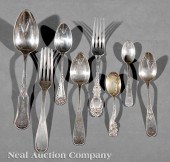 A Group of American Coin Silver Flatware