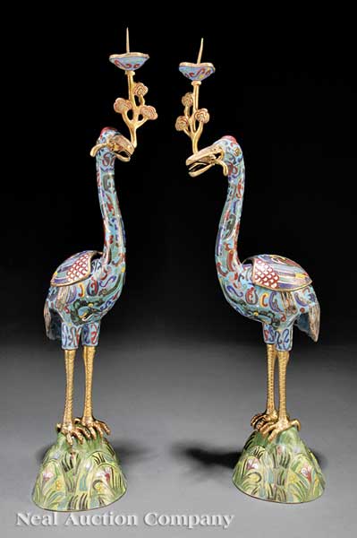 A Pair of Chinese Cloisonn Enamel 141a58
